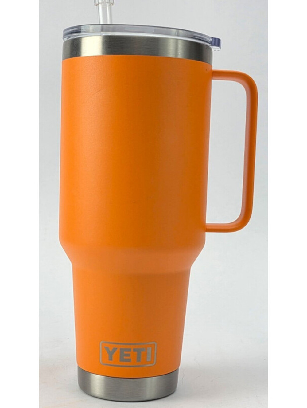 YETI Rambler 42 oz Mug Rescue Orange Vacuum Insulated Straw Lid Handle